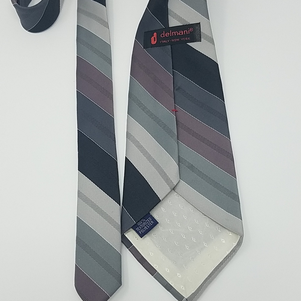 Delmani Italy-New York Men's Tie 58" - Picture 3 of 3